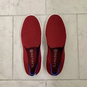 Rothy’s Red Slip on Sneaker - 8.5